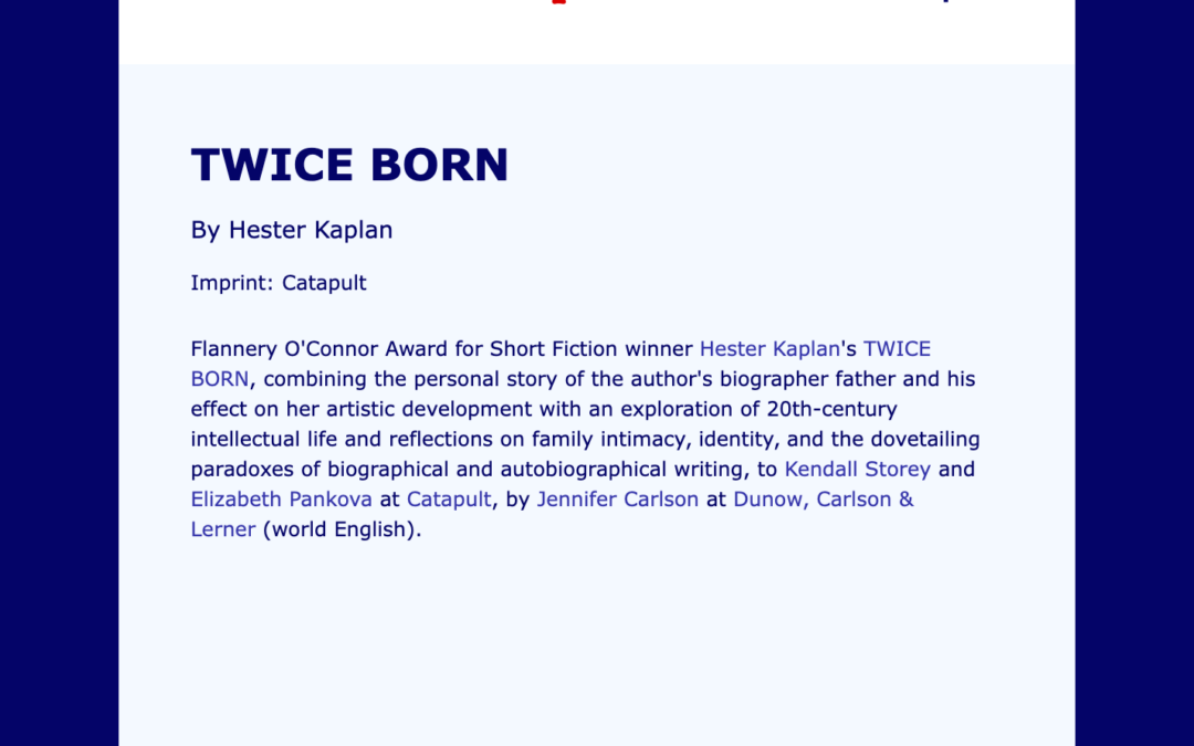 Twice Born – Coming Fall 2025